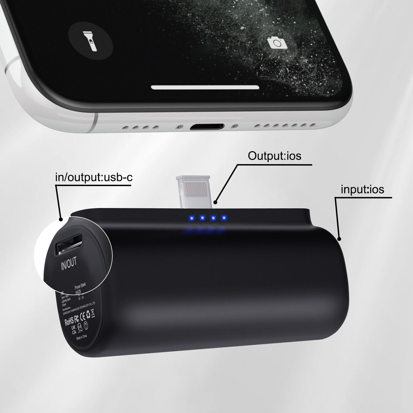 Instant Charging Power Bank For IPhone/C-type Devices