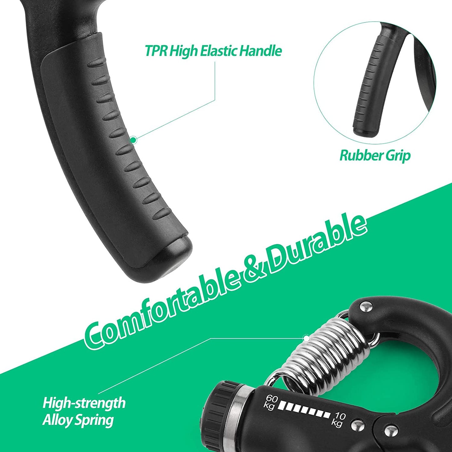 Grip Strengthener For Ultimate Strength | Adjustable From 10kg - 60kg