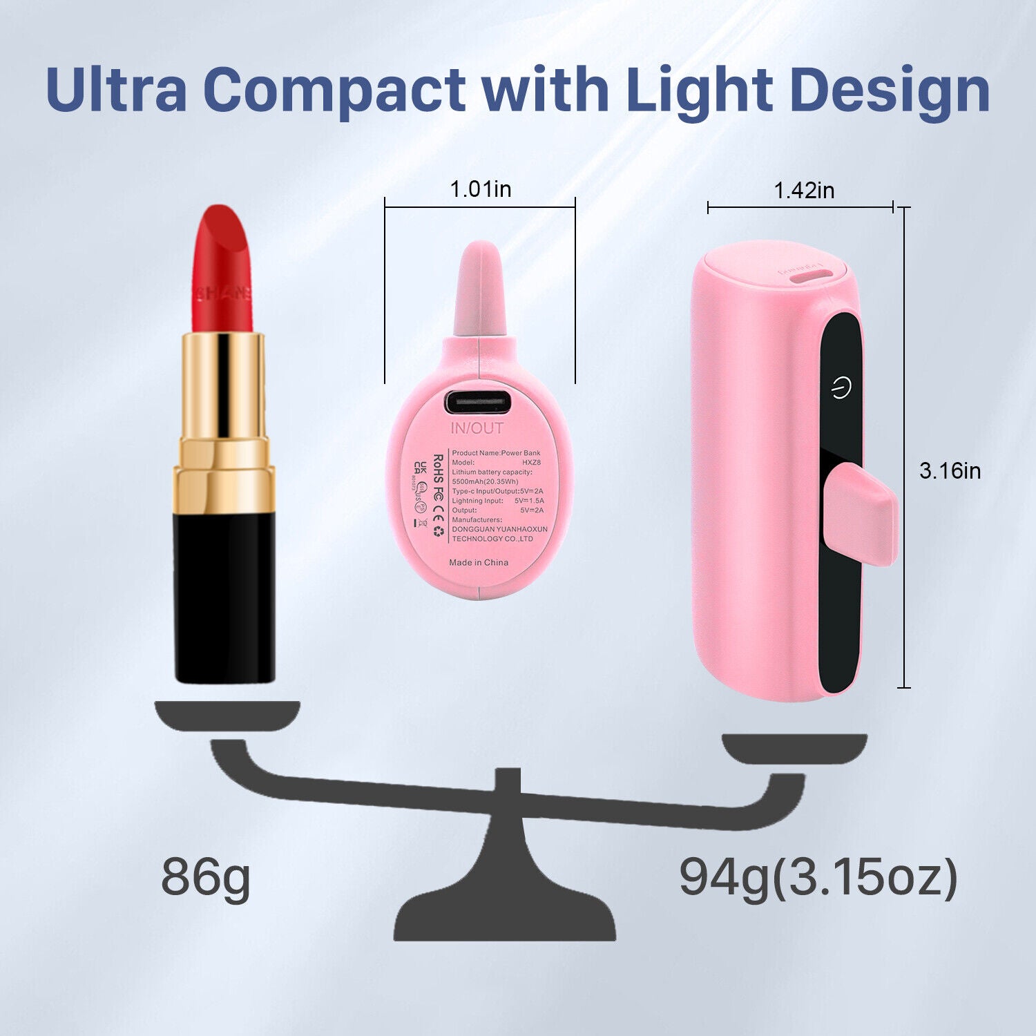 Instant Charging Power Bank For IPhone/C-type Devices