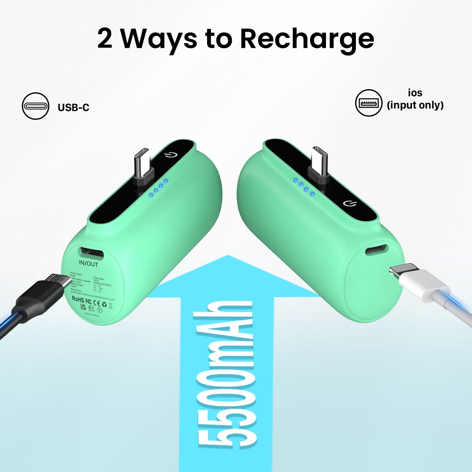 Instant Charging Power Bank For IPhone/C-type Devices